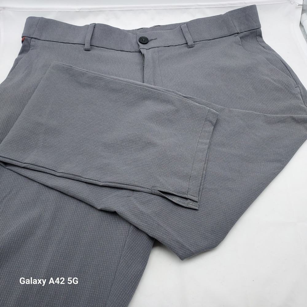 KJUS Men Trade Wind Pants Grey Tailored Fit Stretch‎ Golf Trousers W35 L32 MG20